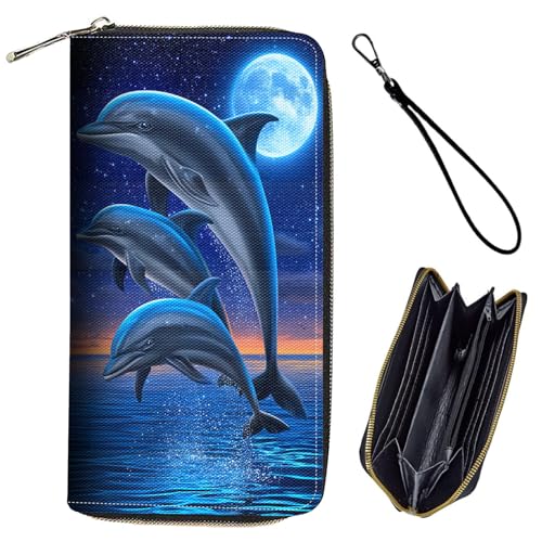 Bxgolkgd Damen-Geldbörse, RFID-blockierend, Leder, großes Fassungsvermögen, Kreditkartenhalter, PU-Leder, Damen-Clutch mit Münzfach mit Reißverschluss, Brieftasche-823 von Bxgolkgd