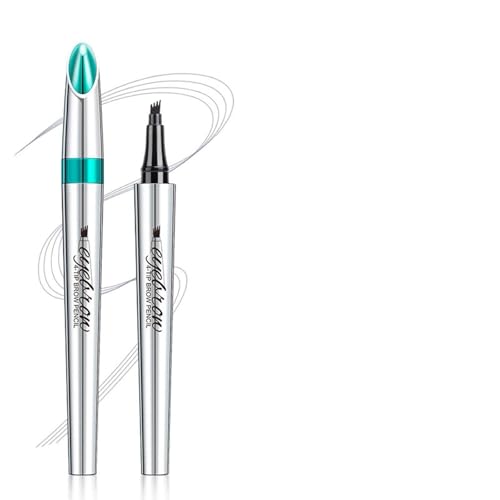 4-Forked Augenbrauenstift - Wasserdichter 3D Augenbrauenstift Mit 4 Gabelspitzen - Langanhaltend Natürliche Härchenzeichnung Eyebrow Pencil Microblading wasserfeste augenbrauen (Gray) von Bxjinkele