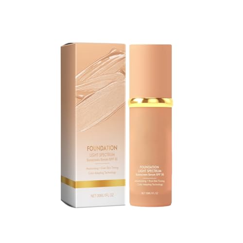 4 in 1 Foundation Hohe Deckkraft Concealer Feuchtigkeitsspendende Makeup Base Farbveränderte mit Lichtschutzfaktor 50, flüssige Foundation, Täglich langanhaltende flüssige Foundation für Frauen (1PC) 4 in 1 Foundation Hohe Deckkraft Concealer Feuchtigkeitsspendende Makeup Base Farbveränderte mit Lichtschutzfaktor 50, flüssige Foundation, Täglich langanhaltende flüssige Foundation für Frauen (1PC) von Bxjinkele