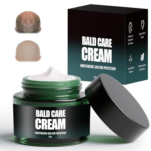 50gGlatzencreme, Kopfhaut Pflege Creme, Feuchtigkeitsspendende, Nourishing und Kopfhautpflege für Glatzenträger, Rasiercreme Herren, Hautcreme Männer, Hat einen Mattierenden Effekt (1PC) von Bxjinkele