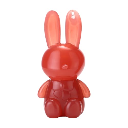 6 Colours Lipstick Matte Lipstick Set, Cute Rabbit Lip Glaze 2 in 1 Key Chain Lip Gloss Lip Stain, Waterproof Non-Stick Cup Long Lasting Feuchtigkeitsspendender Lippenstift (F) von Bxjinkele