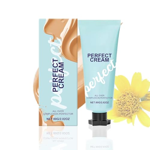 All-Over Complexion Perfector Creme, Evens Out Skin Tone Cream, Long-Lasting CC Cream Foundation, Waterproof Transfer-Resistant, Halten Sie Die Haut Hydratisiert Und Schönheitsfehler Abdecken (1) von Bxjinkele