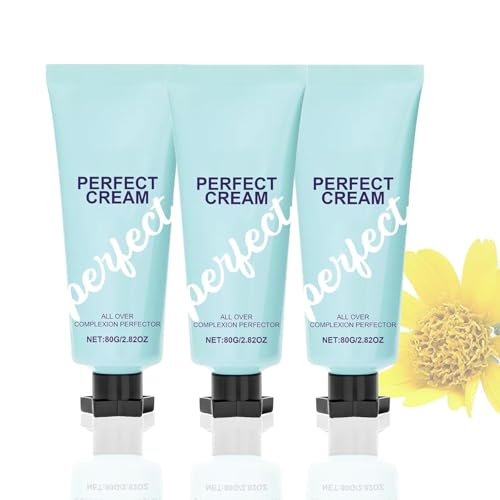 All-Over Complexion Perfector Creme, Evens Out Skin Tone Cream, Long-Lasting CC Cream Foundation, Waterproof Transfer-Resistant, Halten Sie Die Haut Hydratisiert Und Schönheitsfehler Abdecken (3) von Bxjinkele
