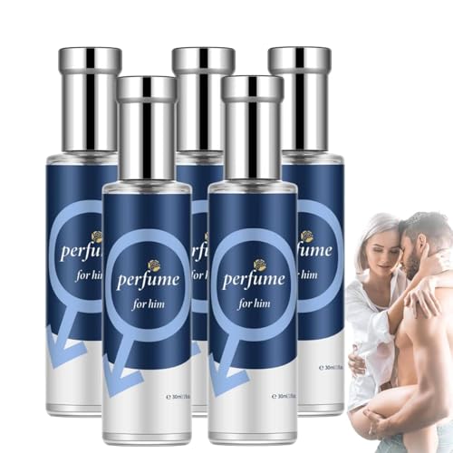 Alpha Scent - Alpha Pheromonparfüm Herren | Roll-On Pheromone Parfum Herren | Ecdf Pheromon Parfüm Original | Alphatouch Pheromone Perfume | Men's Pheromone Cologne for Men Attract Women (5*Blau) von Bxjinkele