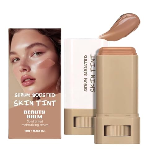 Flawless Eraser Foundation Stick, Hydrating Lightweight Foundation Stick, Eraser Koreanischer Feuchtigkeitsspendender, Beauty Balm Serum Boosted Skin Tint, Solid Tinted Contour Stick (#06, 18g) von Bxjinkele