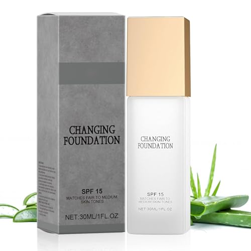 Foundation Changing Foundation With SPF 15, Farbwechselnde Foundation Für Reife Haut, Hautton Anpassende Feuchtigkeitsspendend Und Natürlich Foundation Für Strahlenden Jugendlichen Teint (1Pc, 30ml) Foundation Changing Foundation With SPF 15, Farbwechselnde Foundation Für Reife Haut, Hautton Anpassende Feuchtigkeitsspendend Und Natürlich Foundation Für Strahlenden Jugendlichen Teint (1Pc, 30ml) von Bxjinkele