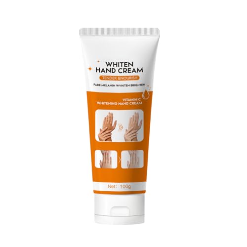 Hautaufhellende Handcreme, Vitamin C Handlotion, feuchtigkeitsspendende Hautpflegecreme für Hände, intensiv beruhigende und feuchtigkeitsspendende Vitamin-C-Handcreme, (1PC) von Bxjinkele