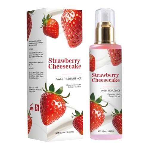 Langanhaltendes Parfüm Körper Spray Erdbeeren Käse Kuchen Körper Gelatine Duft langlebiger Körper Spray Erdbeeren Körper Vanilla Creme Pfeffer, süße Milch Körper (Fruchtig) von Bxjinkele