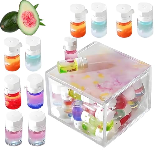 Perfume & Hair Oil 2-In-1 - Avocado & Camellia Nourishment For Frizzy | Mini Hair Perfume Oil For Women | Haarparfümöl-Set | Hair Perfume Oils Set To Restore Dry Frizzy And Damaged Hair (1.3ml, 40Pcs) von Bxjinkele