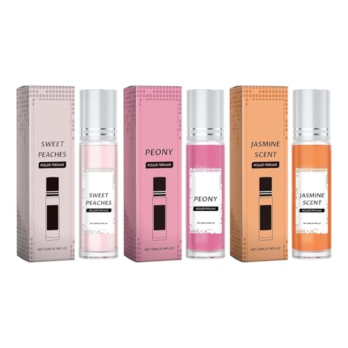 Pheromone Parfum Woman, Enhanced Scents Pheromone Perfume, Pheromon Parfüm Frauen, Roll-On Pheromon Parfüm, Secret Pheromone Parfum, Pheromiya Parfüm, Lang Anhaltende Pheromone Parfüm (3Pcs) von Bxjinkele