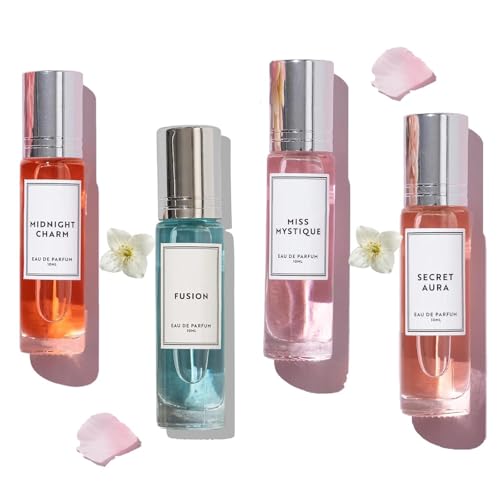 Pheromone Parfum Woman | Venom Pheromon Parfüm Frauen | Roll-On Pheromon Parfüm | Pheromone Scent Collection | Enhanced Scents, Langanhaltender Duft Unterstreicht Ihren Charme (4 Stück) von Bxjinkele