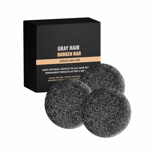 Seifenstück Zum Umkehren Grauer Haare, Natürliches Schwarze Seife, Schwarze Seife Zum Abdecken Grauer Haare für die gründliche Reinigung der Haare Für Männer Und Frauen,Für Befeuchtendes Haar (3PC) Seifenstück Zum Umkehren Grauer Haare, Natürliches Schwarze Seife, Schwarze Seife Zum Abdecken Grauer Haare für die gründliche Reinigung der Haare Für Männer Und Frauen,Für Befeuchtendes Haar (3PC) von Bxjinkele