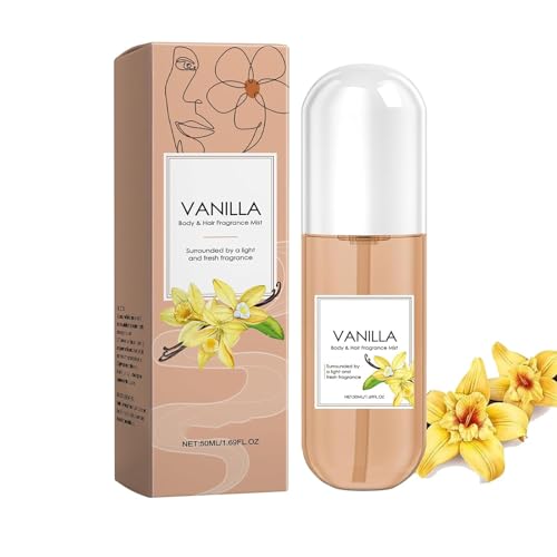 Vanilla Perfume Mit Vanilleextrakt | Vanille Parfüm | Vanilla Skin Eau De Parfums | Körper & Haarduftnebel | Lang Anhaltender Haut-Körpernebel | Tragbares Parfümspray Für Dating-Reisen (1Pc) von Bxjinkele
