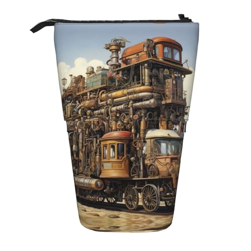 Bxzpzplj Eiffelturm mit rotem Regenschirm-Aufdruck, Stehendes Federmäppchen für Büro, Schreibwaren, einziehbares Federmäppchen, Federmäppchen, Arbeit, Vielfältiger Transport., Einheitsgröße von Bxzpzplj