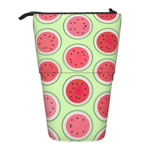 Bxzpzplj Federmäppchen mit Tierdruck, Teleskop, Schreibwaren, Make-up, Aufbewahrungstasche für Teenager, Schulbedarf, Wassermelone Grün, Einheitsgröße von Bxzpzplj