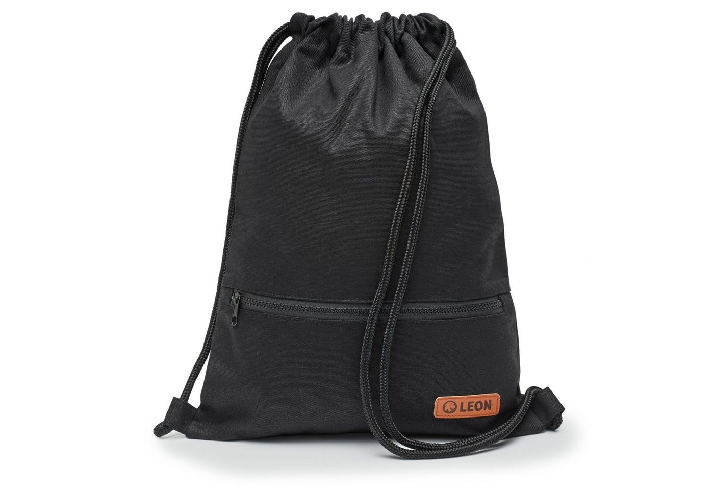 By Bers Turnbeutel Leon By Bers Turnbeutel Beutelrucksack Freizeitrucksack (Tagesrucksack Turnbeutel Beutelrucksack Freizeitrucksack für Strand Sport Festival Freizeit Alltag Einkauf aus Baumwolle Innentasche Schlüsselband) von By Bers