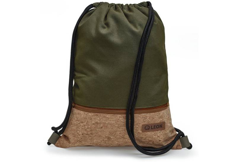 By Bers Turnbeutel Leon By Bers Turnbeutel Beutelrucksack Freizeitrucksack (Tagesrucksack Beutelrucksack Freizeitrucksack für Strand Sport Festival Freizeit Alltag Einkauf aus Baumwolle Innentasche Schlüsselband), robuste hochwertige Baumwolle, bestens verarbeitet von By Bers