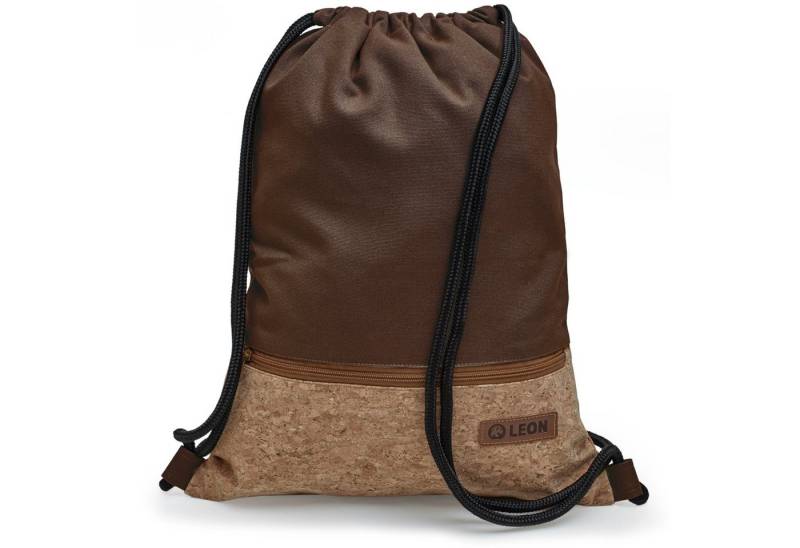 By Bers Turnbeutel Leon By Bers Turnbeutel Beutelrucksack Freizeitrucksack (Tagesrucksack Beutelrucksack Freizeitrucksack für Strand Sport Festival Freizeit Alltag Einkauf aus Baumwolle Innentasche Schlüsselband), robuste hochwertige Baumwolle, bestens verarbeitet von By Bers