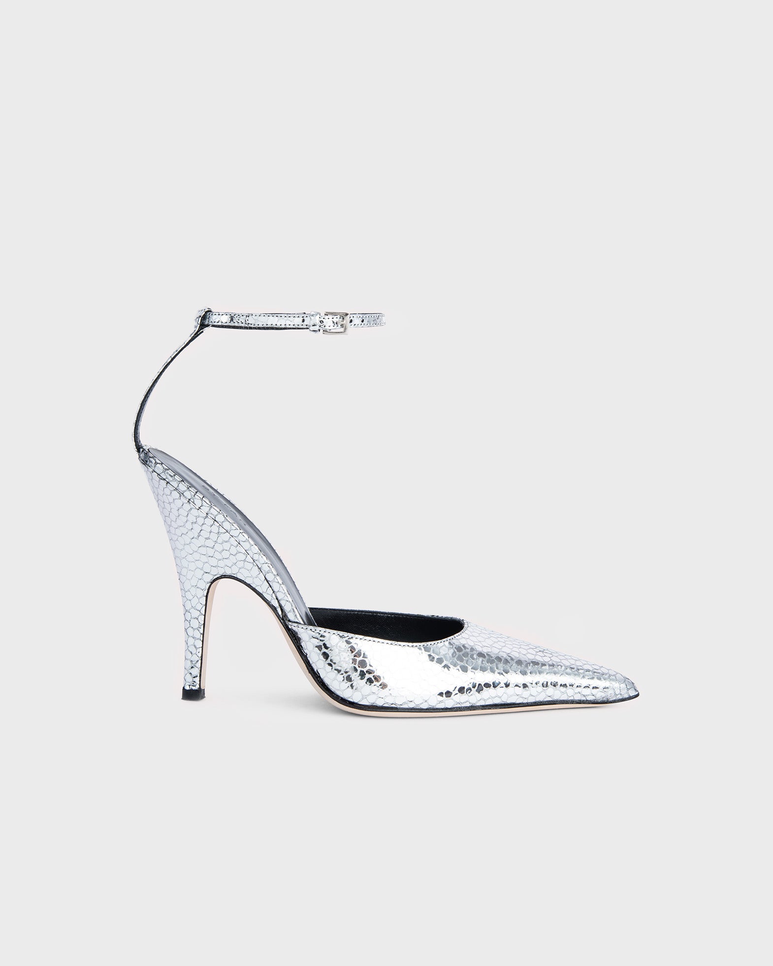 By Far Pumps Eliza Silver Flagstone Leather Silver von By Far