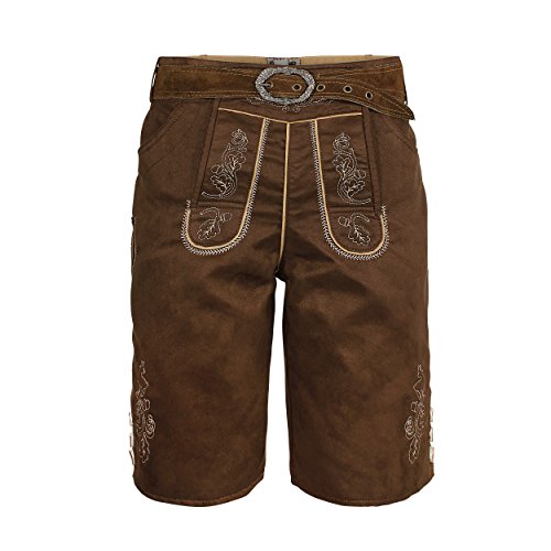 By Johanna Herren Trachtenlederhose STYL Hose kurz Braun Vegan Oktoberfest 52 von By Johanna