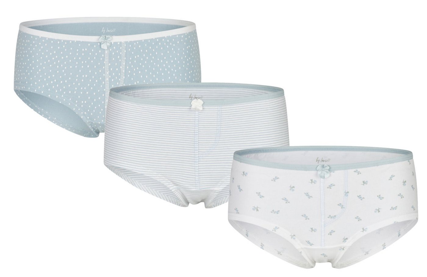 By Louise Hipster 3er Pack Damen Slips Modisches Design von By Louise