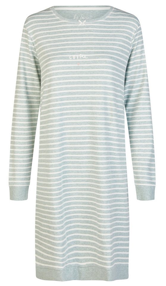 By Louise Nachthemd Damen Schlafshirt mit langem Arm (1-tlg) Modisches Design von By Louise