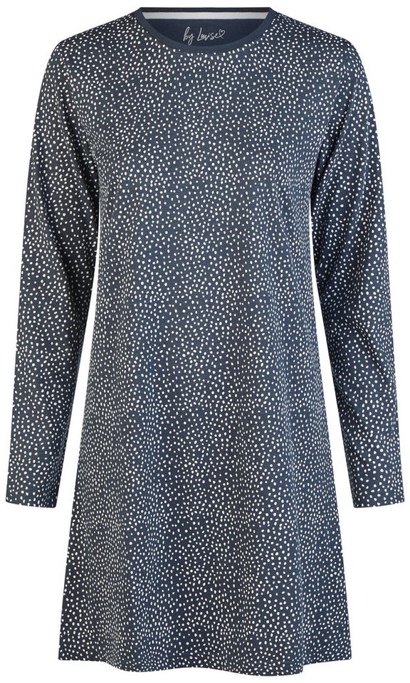 By Louise Nachthemd Snowfall Grace (Set, 1-tlg., 1-teilig) Damen Sleepshirt ca.95cm lang Langarm Baumwolle Winter von By Louise