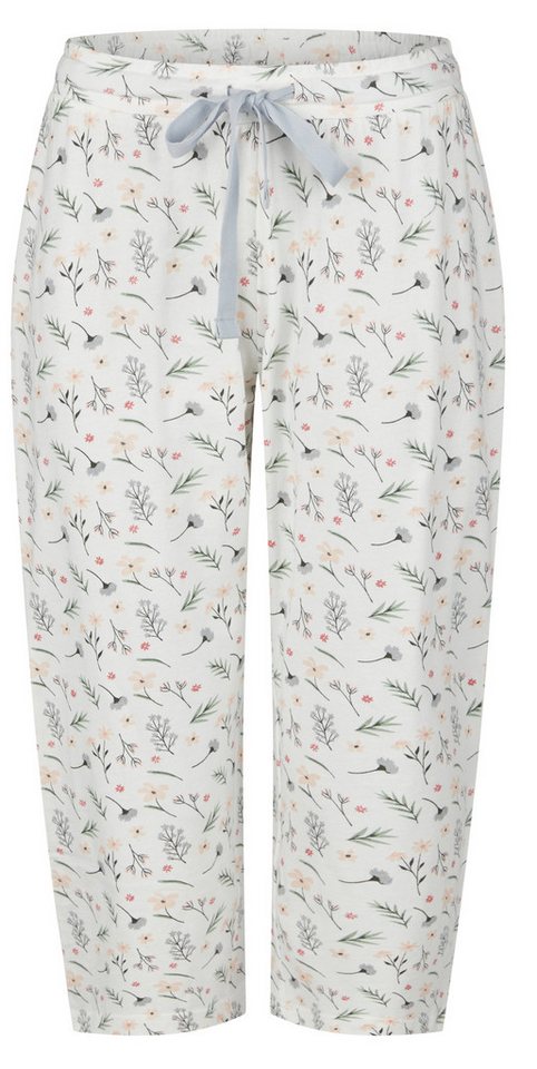 By Louise Pyjamahose Damen Capri Schlafanzughose (1-tlg) Baumwolle von By Louise