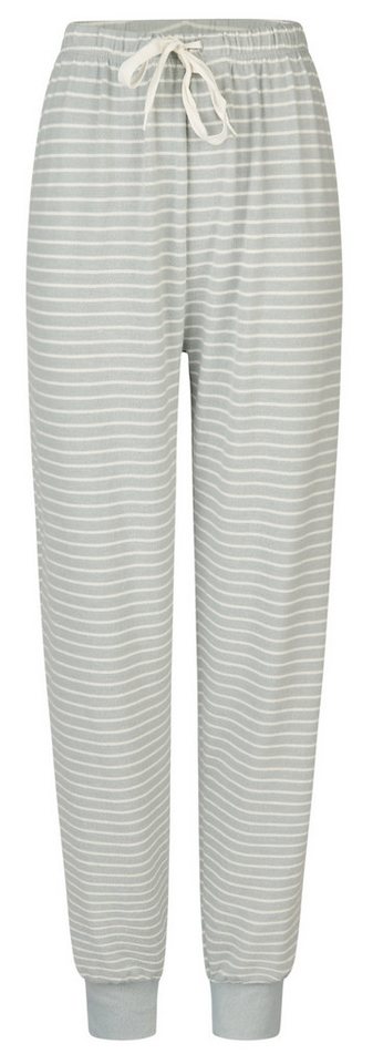 By Louise Pyjamahose Damen Fleece Pyjamahose (1-tlg) Modisches Design von By Louise