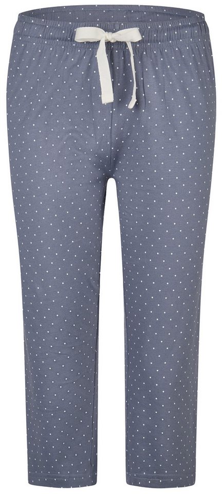 By Louise Pyjamahose Mix & Match (Set, 1-tlg., 1-teilig) Damen Schlafhose Capri Relaxhose Homewearhose Baumwolle 3/4 lang von By Louise