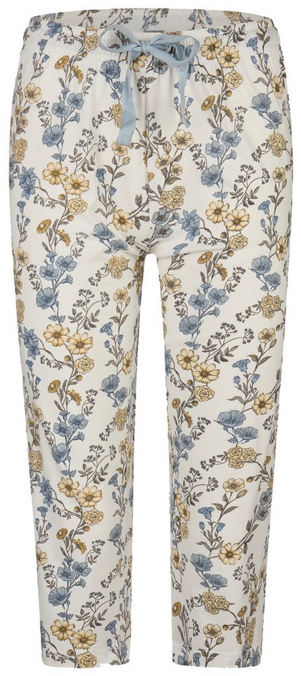 By Louise Pyjamahose Mix & Match (Set, 1-tlg., 1-teilig) Damen Schlafhose Capri Relaxhose Homewearhose Baumwolle 3/4 lang von By Louise