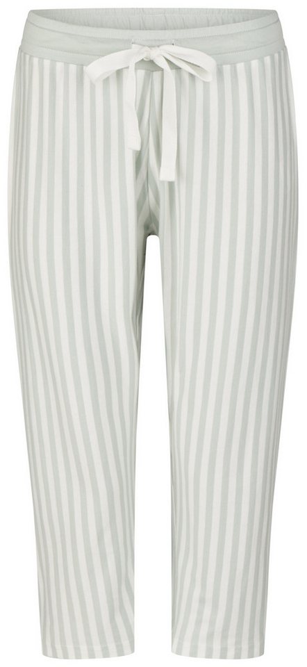 By Louise Pyjamahose Mix & Match (Set, 1-tlg., 1-teilig) Damen Schlafhose Capri Relaxhose Homewearhose Baumwolle 3/4 lang von By Louise