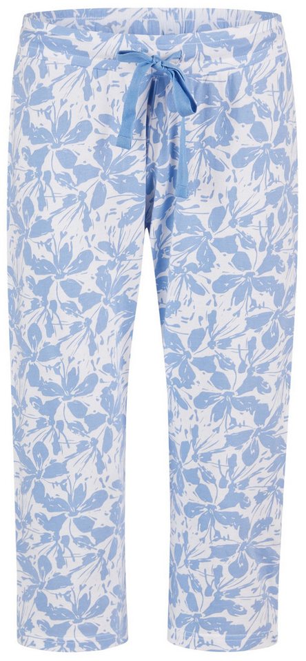 By Louise Pyjamahose Moonlight Magic (1-tlg., 1-teilig) Damen Caprihose Jersey Schlafhose Pyjamahose Baumwolle von By Louise