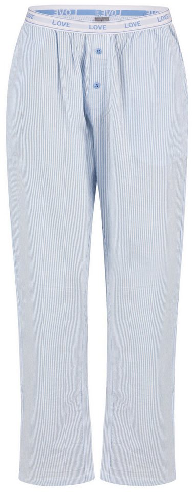 By Louise Pyjamahose Moonlight Magic (1-tlg., 1-teilig) Damen Schlafhose Seersucker Pyjamahose lang Baumwolle von By Louise