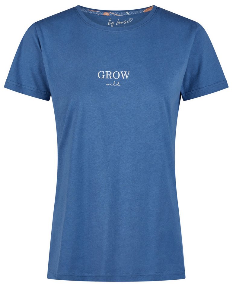 By Louise Pyjamaoberteil Damen Pyjamashirt kurzer Arm (1-tlg) Baumwolle von By Louise