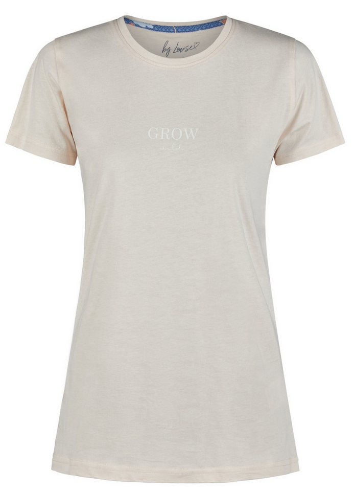 By Louise Pyjamaoberteil Damen Pyjamashirt kurzer Arm (1-tlg) Baumwolle von By Louise