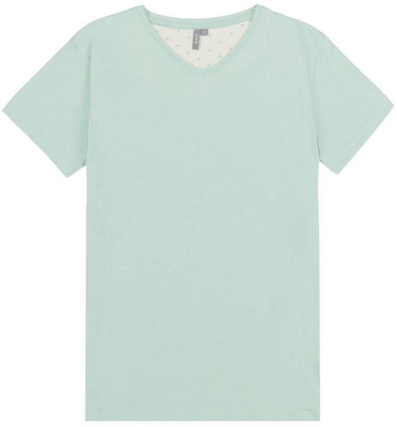 By Louise Pyjamaoberteil Damen Pyjamashirt mit kurzem Arm (1-tlg) Baumwolle von By Louise