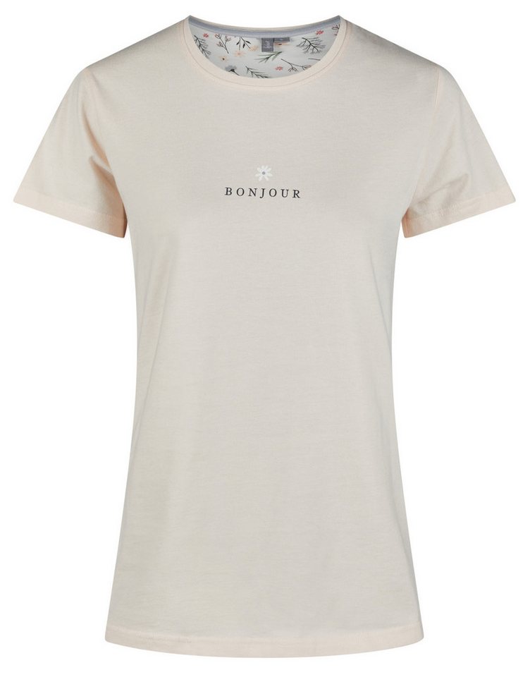 By Louise Pyjamaoberteil Damen Pyjamashirt mit kurzem Arm (1-tlg) Baumwolle von By Louise