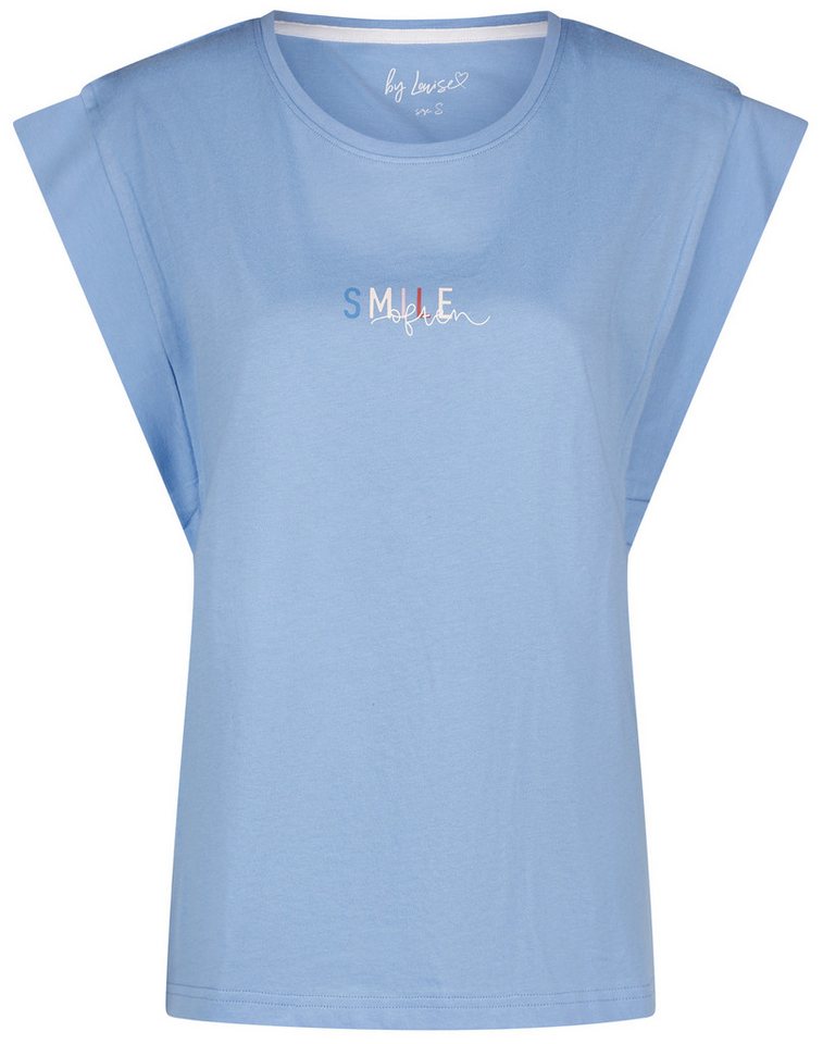 By Louise Pyjamaoberteil Moonlight Magic (Packung, 1-tlg., 1-teilig) Damen Pyjamaoberteil Kurzarm Baumwolle T-Shirt von By Louise