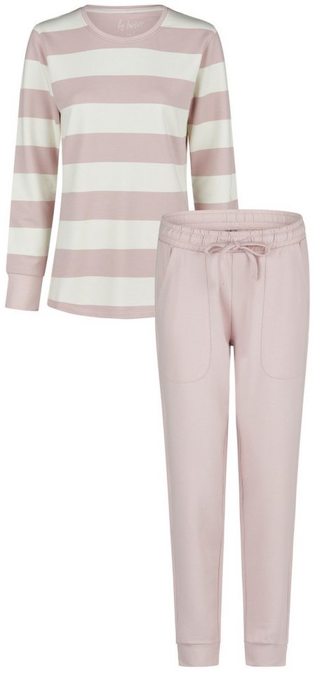 By Louise Schlafanzug Cosy Lounge (Set, 2 tlg., 2-teilig) Damen Pyjama Loungewear lang Sweater-Qualität von By Louise