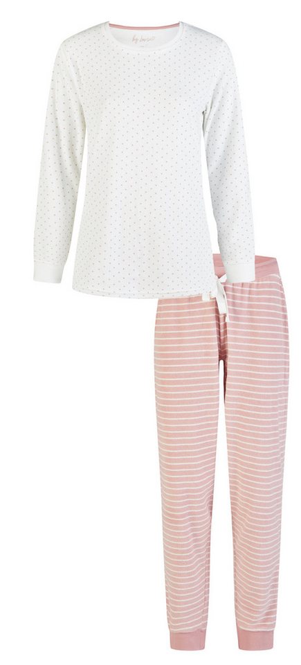 By Louise Schlafanzug Damen Frottee Pyjama (2 tlg) Modisches Design von By Louise