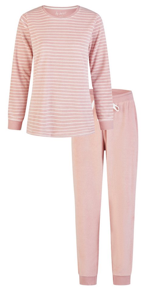 By Louise Schlafanzug Damen Frottee Pyjama (2 tlg) kuschelige Qualität von By Louise