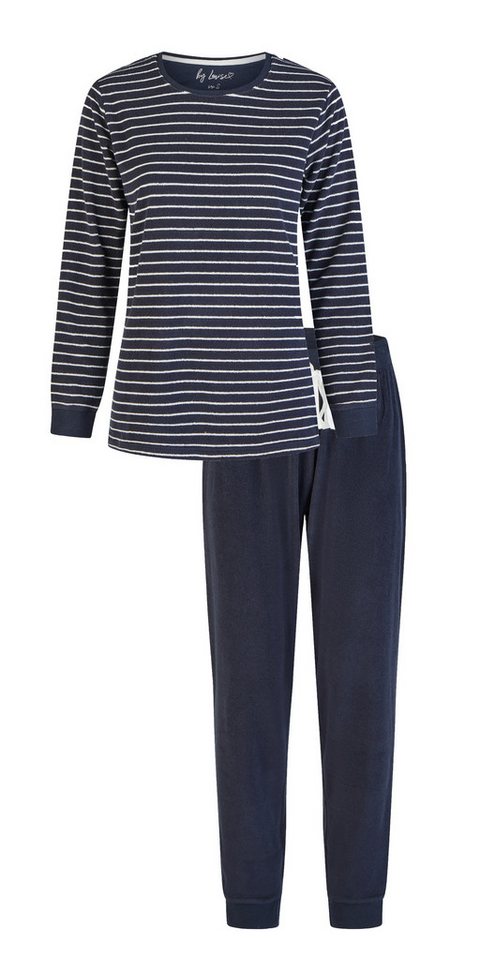 By Louise Schlafanzug Damen Frottee Schlafanzug (2 tlg) Modisches Design von By Louise