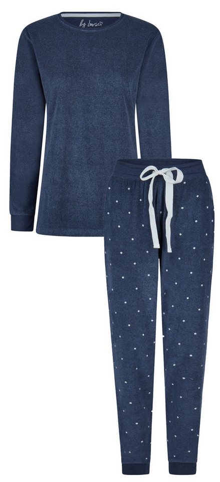 By Louise Schlafanzug Damen Frottee Schlafanzug (2 tlg) kuschelige Qualität von By Louise