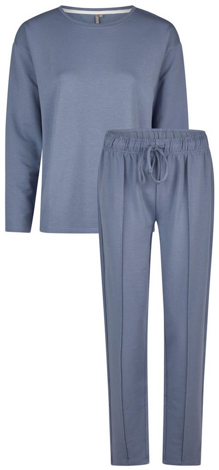 By Louise Schlafanzug Sweet Dreams (Set, 2 tlg., 2-teilig) Damen Pyjama Lounge lang Sweater-Qualität von By Louise