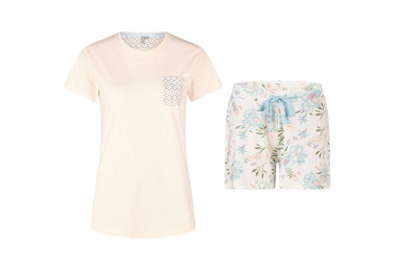 By Louise Schlafanzug by Louise Damen Pyjama aus 100% Baumwolle – Kurzarm Schlafanzug von By Louise