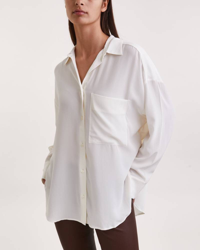 By Malene Birger Shirt Derris Silk White von By Malene Birger