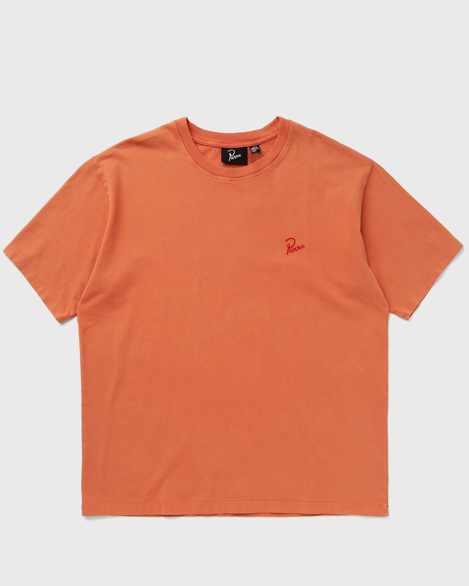 By Parra Script logo t-shirt men Shortsleeves orange in Größe:L von By Parra