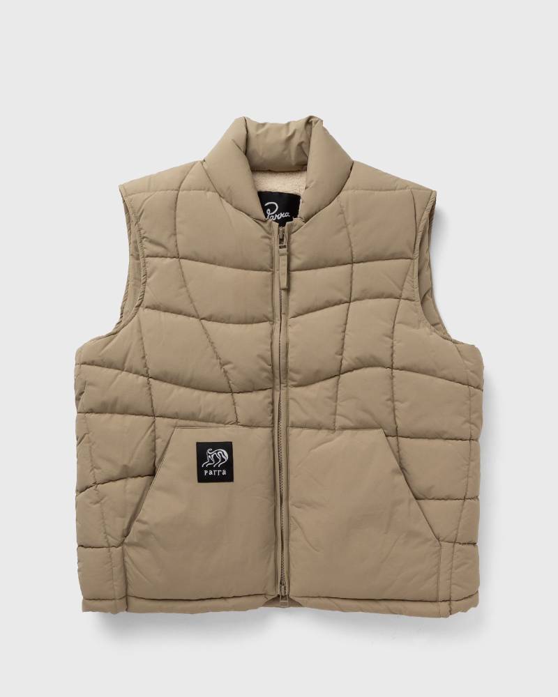 By Parra Waved alien puffer vest men Vests beige in Größe:M von By Parra