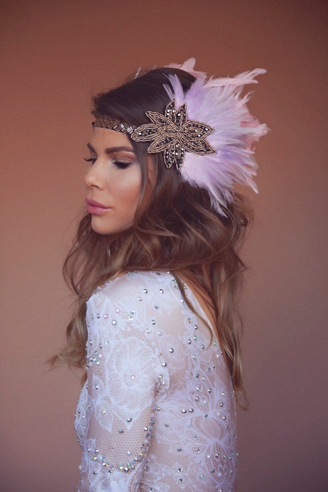 Fiona Rosa Feder Headpiece Fiona Rosa Feder Headpiece von ByAnnaKiss